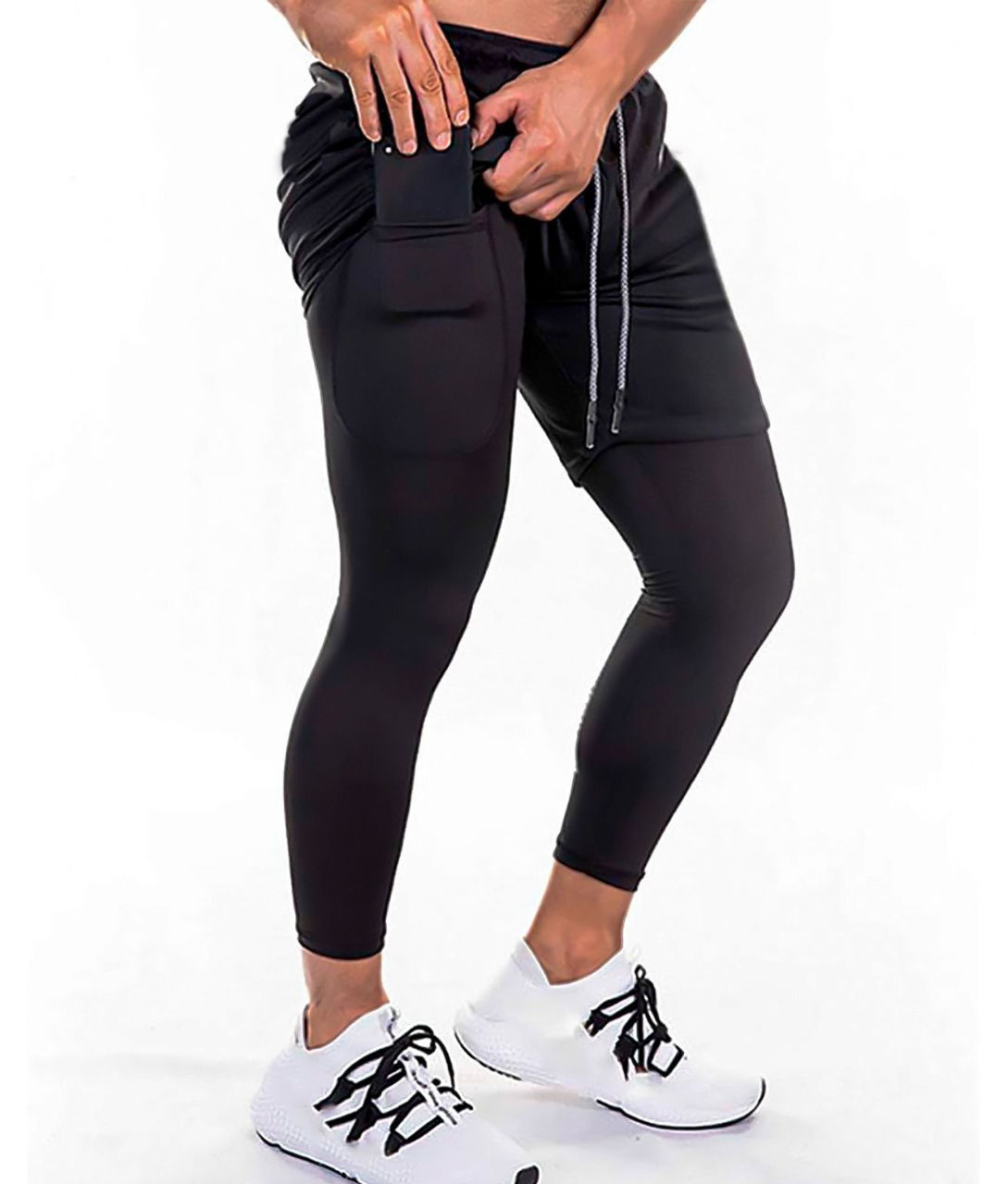 CALÇA DRY-FIT 2 EM 1 DE COMPRESSÃO NEXT