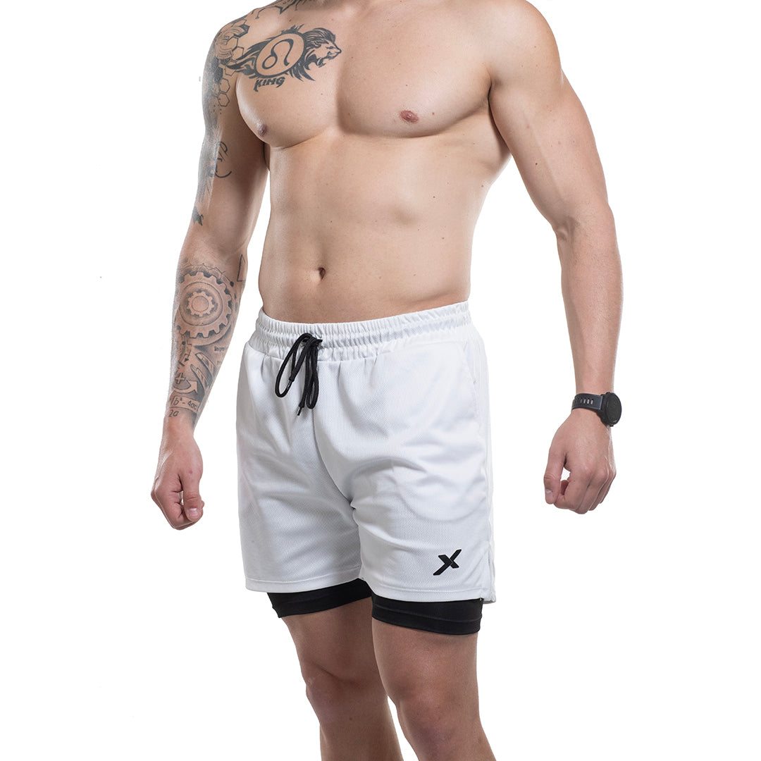 KIT 3 CAMISETAS DRY FIT + 3 SHORTS 2 EM 1 DE COMPRESSÃO
