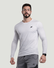 Camisa Manga Longa Dry Branca - Sem Costura