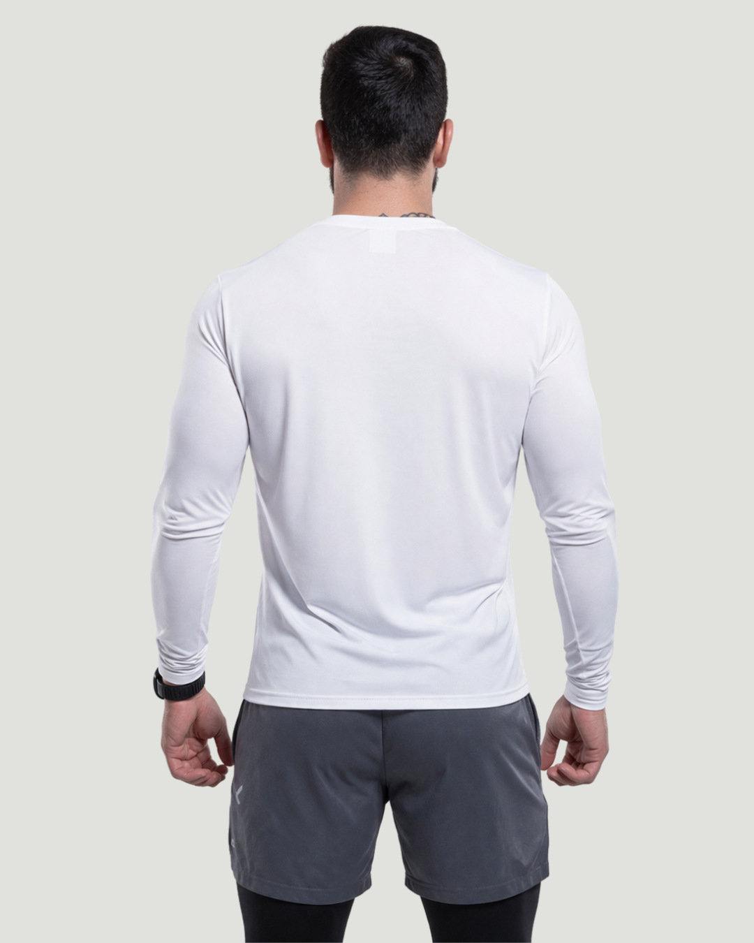 Camisa Manga Longa Dry Branca - Sem Costura