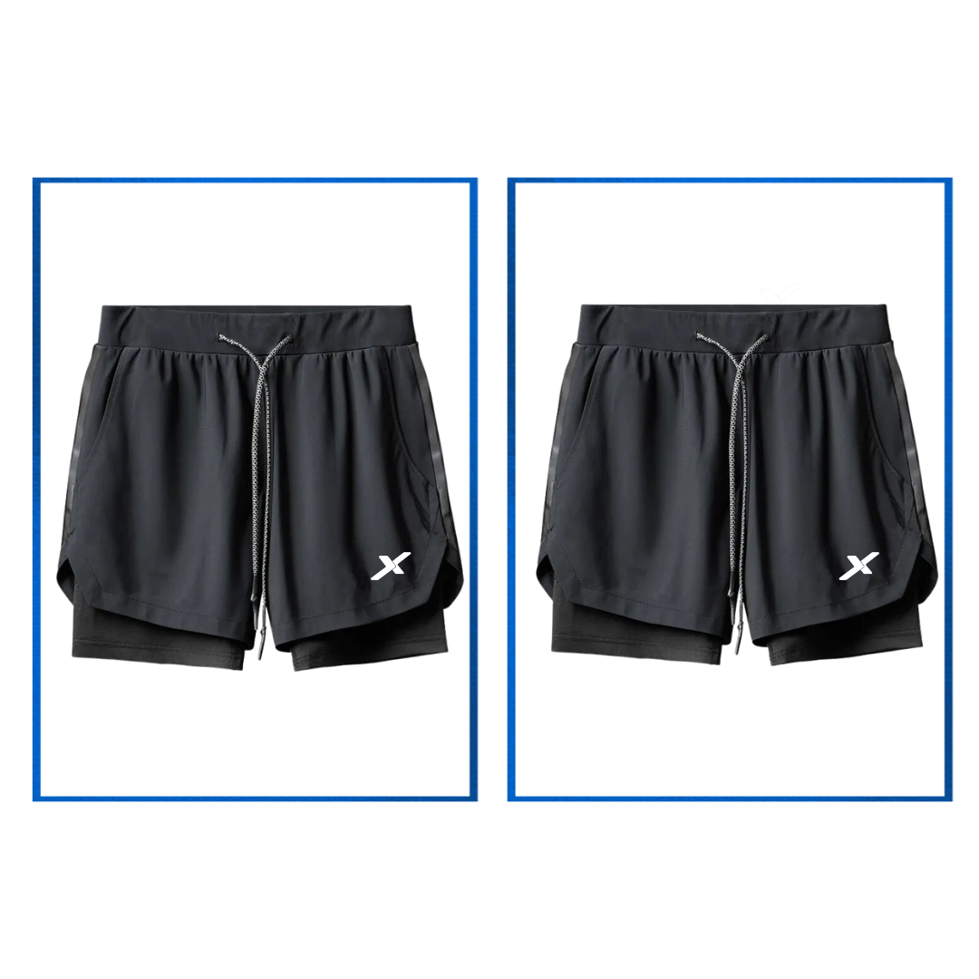 KIT 2 SHORTS DRY-FIT 2 EM 1 NEXT [PAGUE 01 LEVE 02]