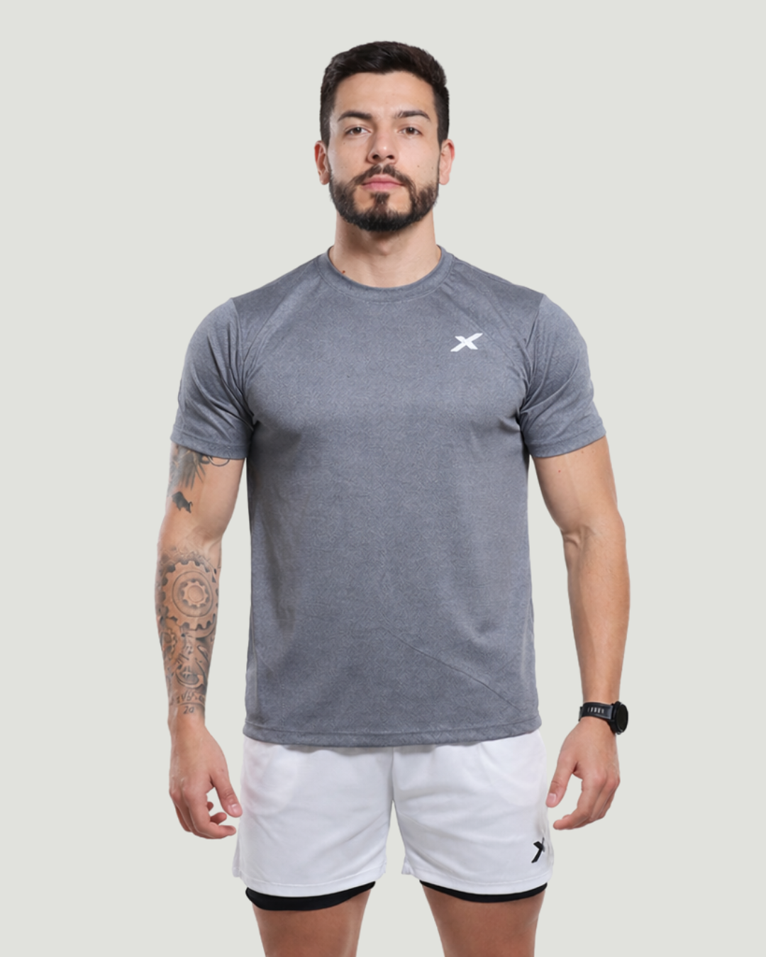 Kit Esportivo Dry Fit 3 Camisetas + 3 Bermudas Compressão