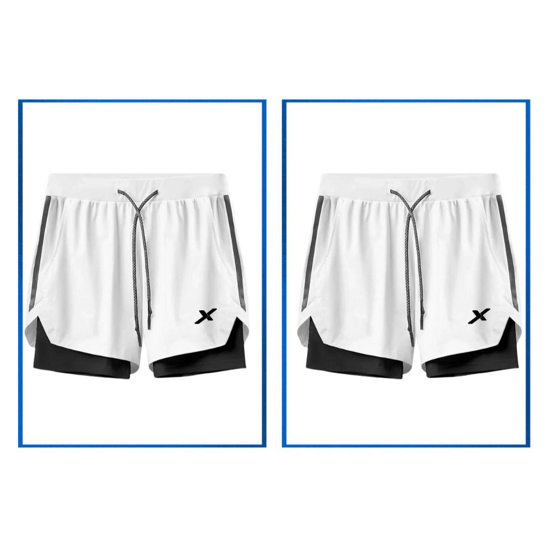 KIT 2 SHORTS DRY-FIT 2 EM 1 NEXT [PAGUE 01 LEVE 02]