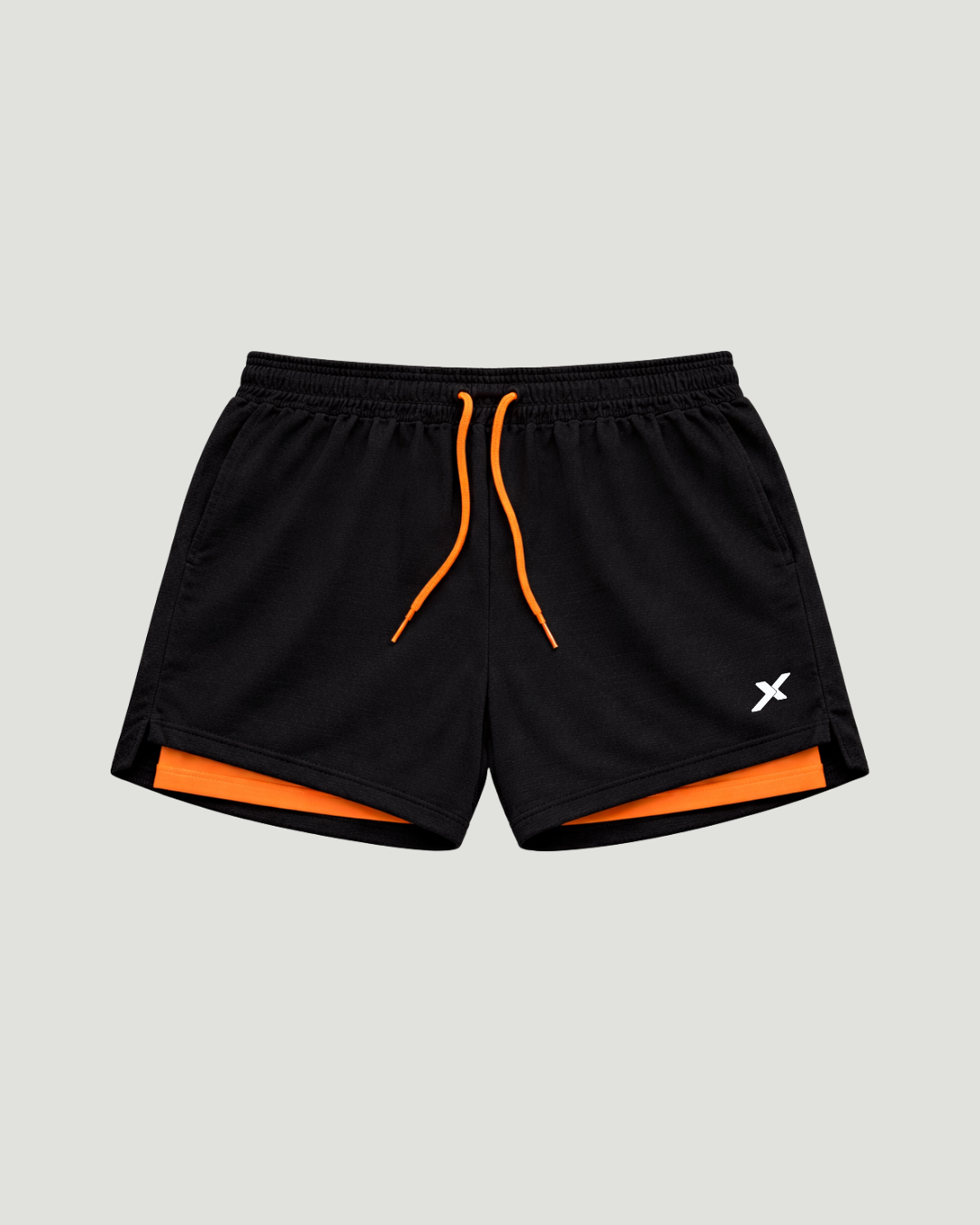 Bermuda Dry Fit Compressão Forro Laranja
