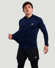 Jaqueta Esportiva Masculina Com Proteção Uv Azul