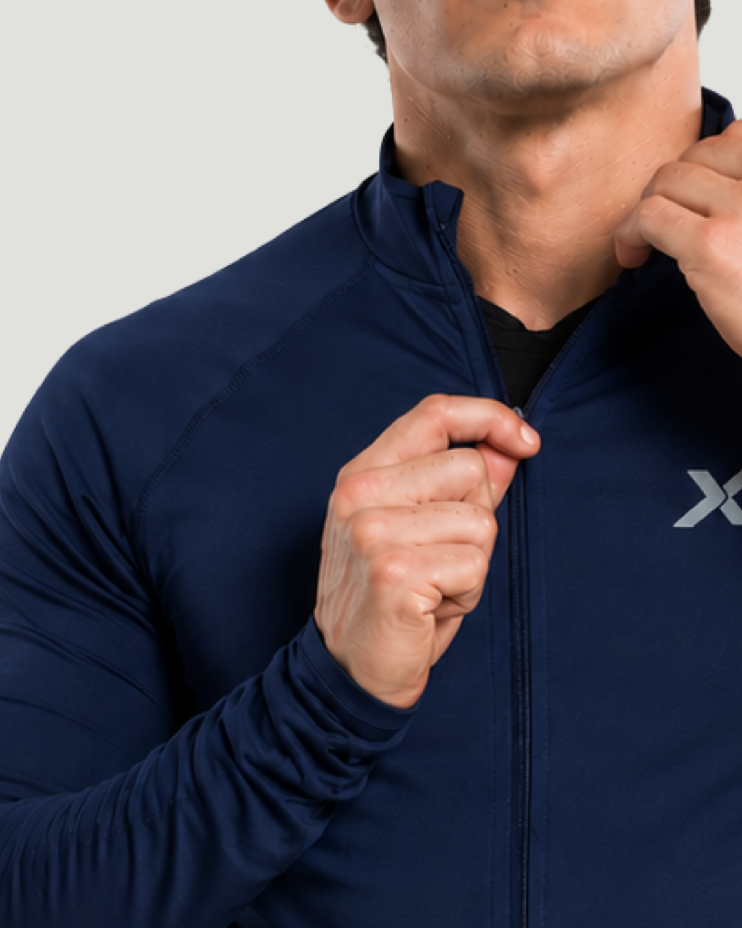 Jaqueta Esportiva Masculina Com Proteção Uv Azul
