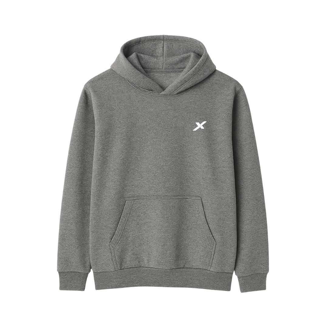 Moletom Canguro com Capuz NXT - Cinza