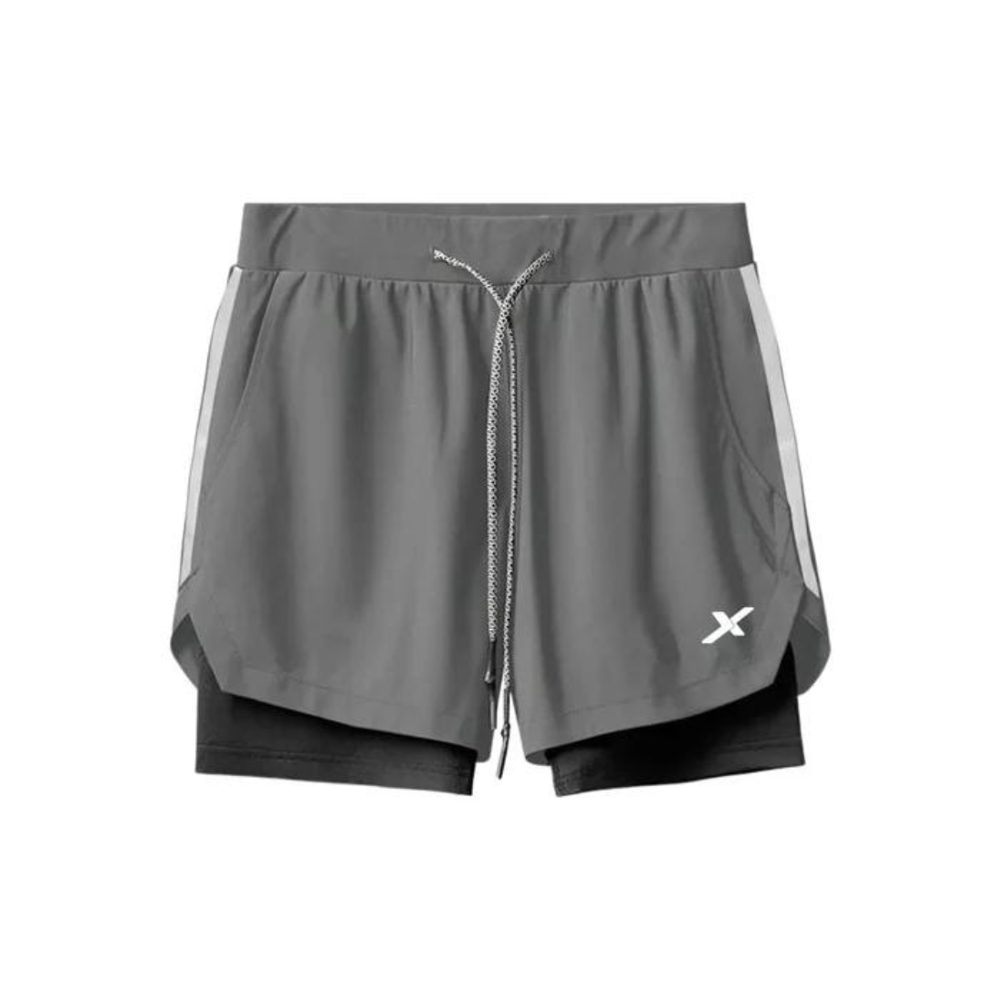 KIT 2 SHORTS DRY-FIT DE COMPRESSÃO 2 EM 1 [PAGUE 01 LEVE 02] - NEXT
