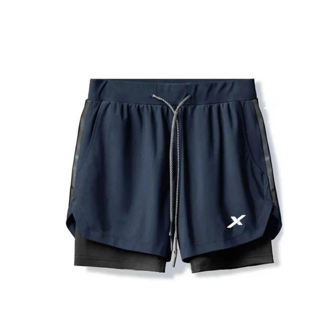 KIT 2 SHORTS DRY-FIT DE COMPRESSÃO 2 EM 1 [PAGUE 01 LEVE 02] - NEXT
