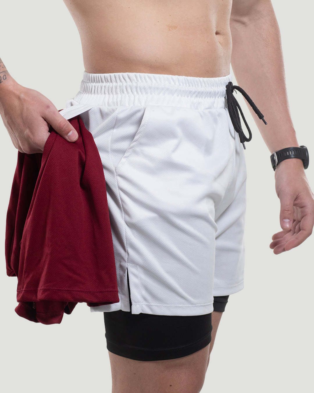 Kit Esportivo Dry Fit 3 Camisetas + 3 Bermudas Compressão