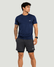 Bermuda Dry Fit Compressão Cinza