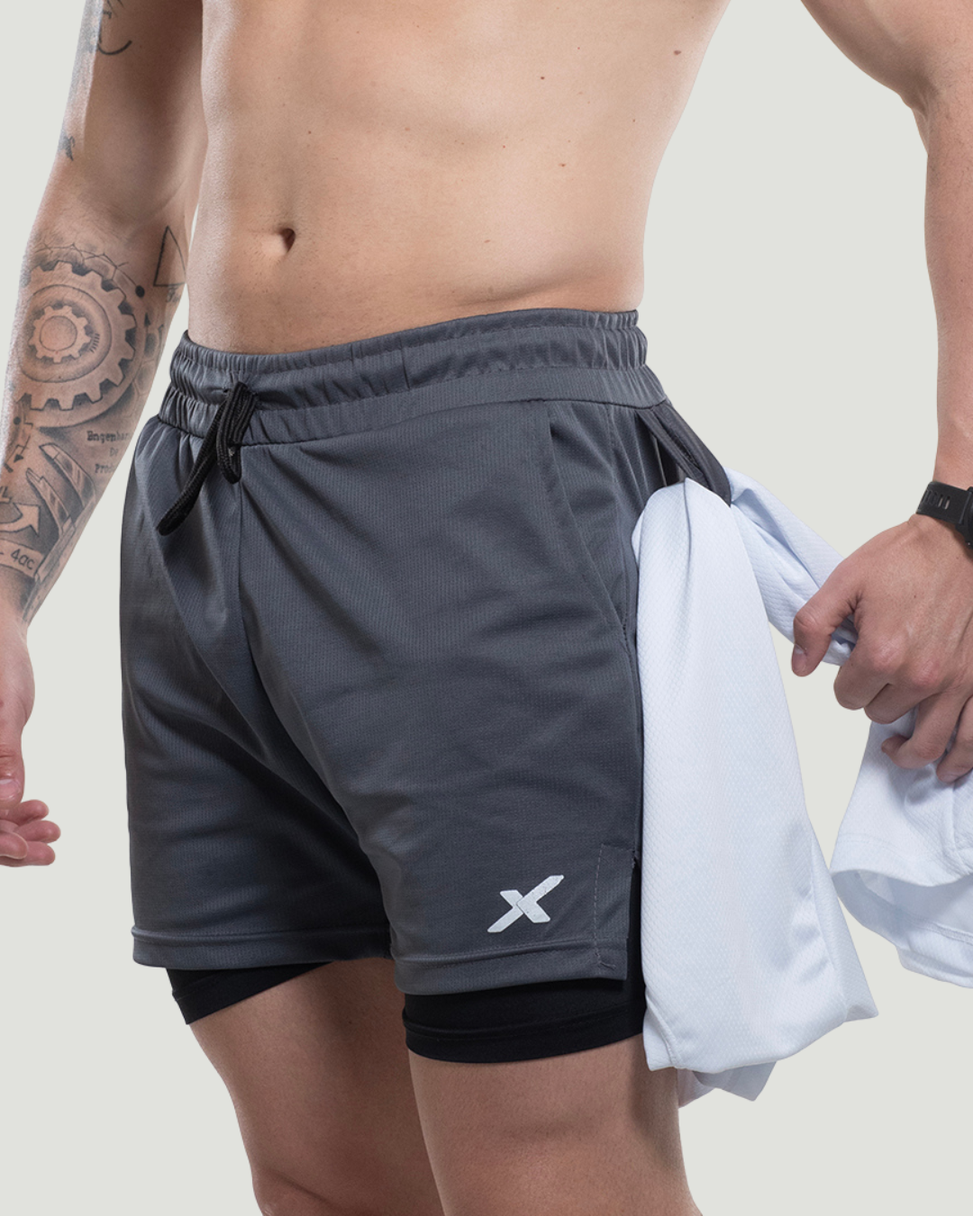 Kit Esportivo Dry Fit 3 Camisetas + 3 Bermudas Compressão