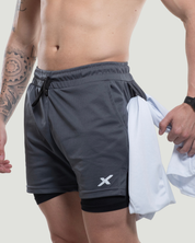 Kit Esportivo Dry Fit 3 Camisetas + 3 Bermudas Compressão