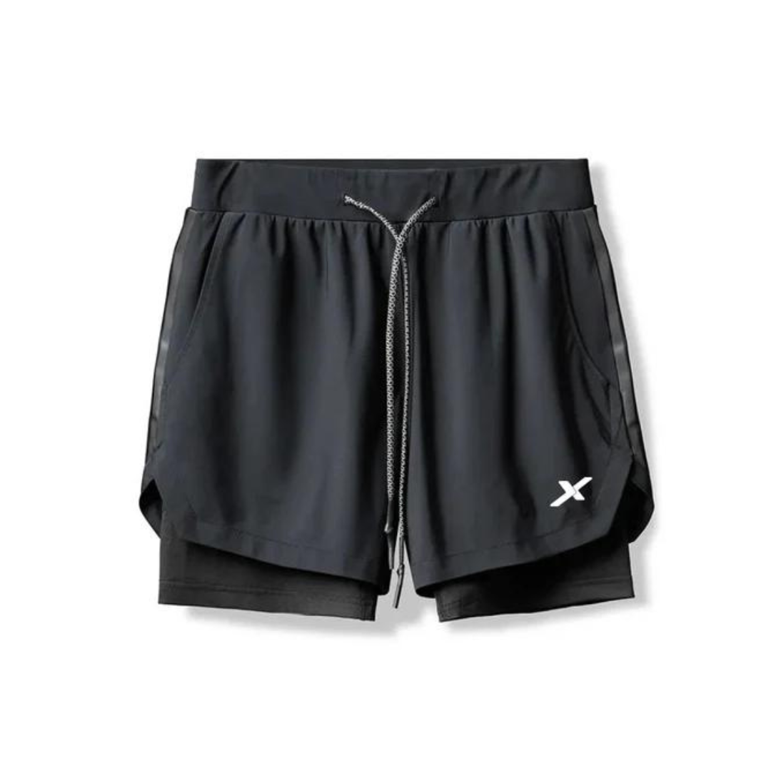 KIT 2 SHORTS DRY-FIT DE COMPRESSÃO 2 EM 1 [PAGUE 01 LEVE 02] - NEXT
