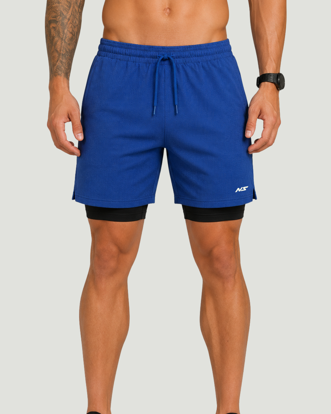 Bermuda Dry Fit Compressão Azul