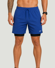 Bermuda Dry Fit Compressão Azul