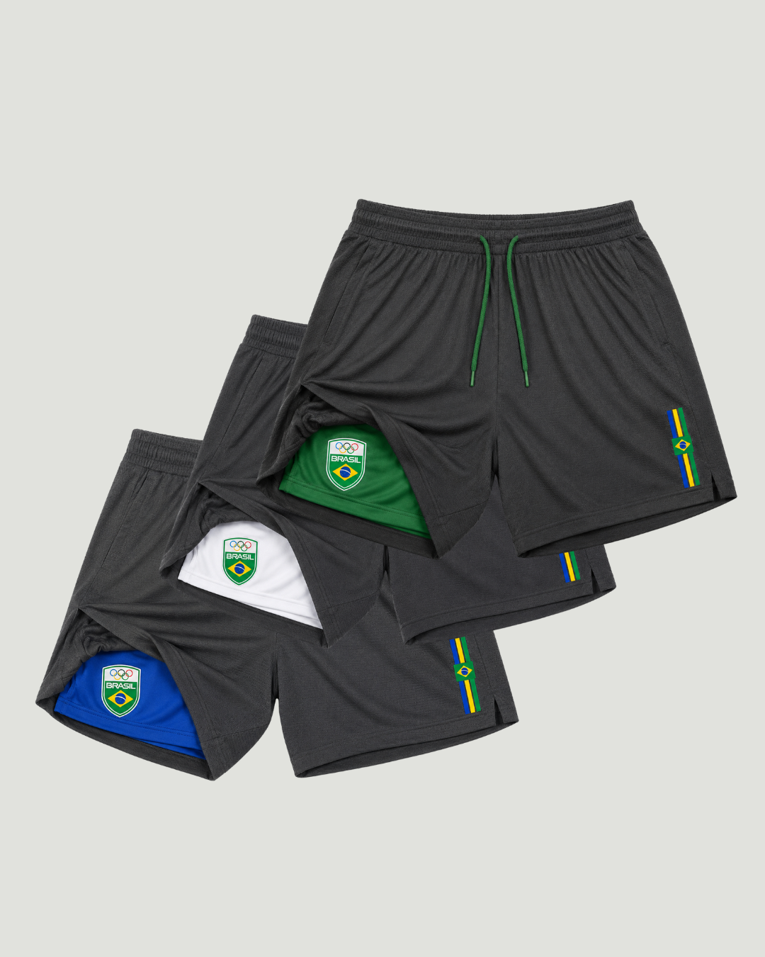 Kit 3 Bermudas Compressão Masculina