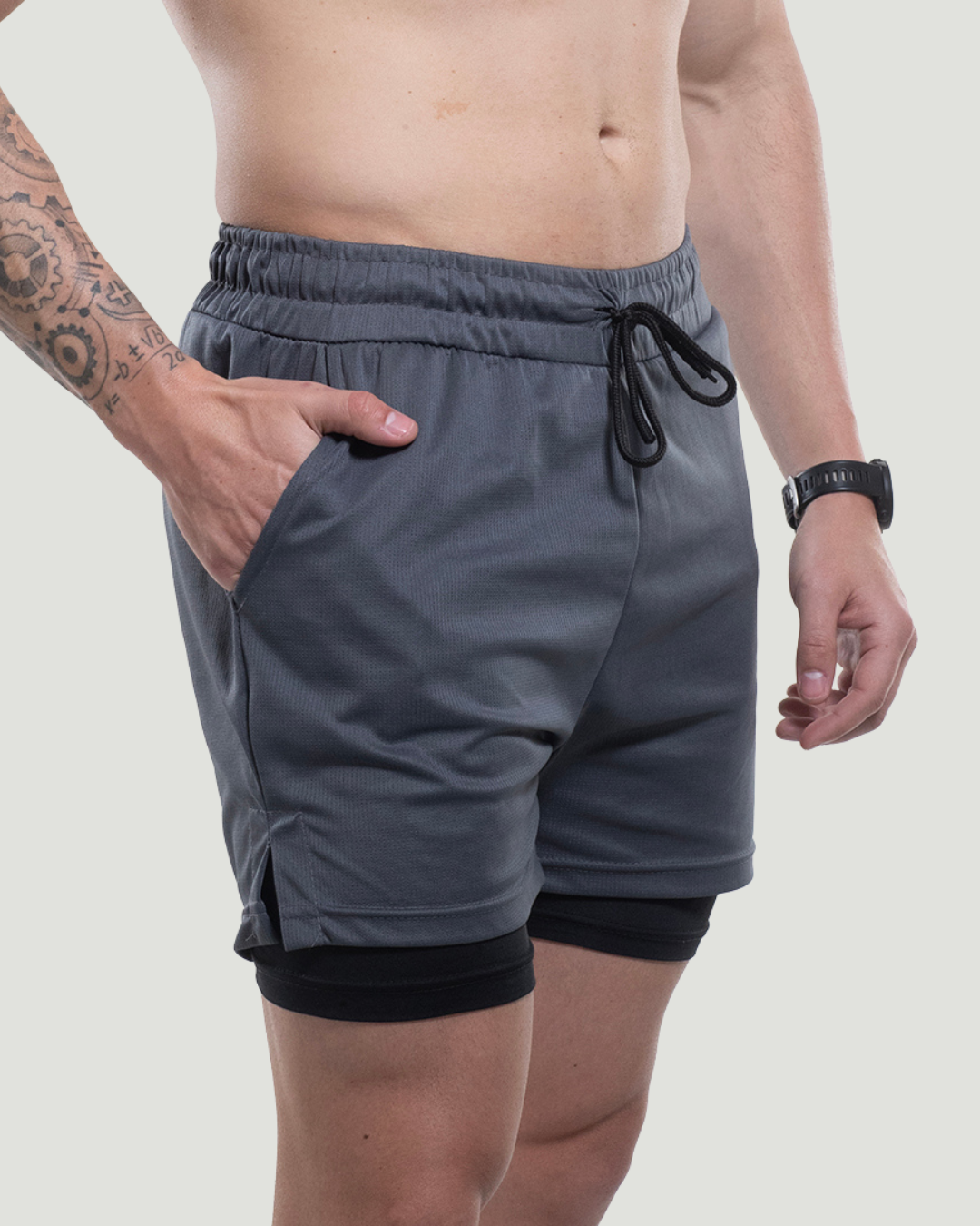 Kit Esportivo Dry Fit 3 Camisetas + 3 Bermudas Compressão