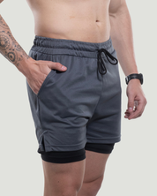 Kit Esportivo Dry Fit 3 Camisetas + 3 Bermudas Compressão