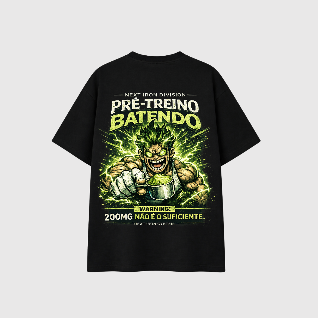 Camiseta Oversized Modo Pré-Treino