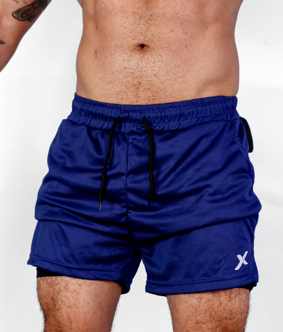 KIT 2 SHORTS DRY-FIT DE COMPRESSÃO 2 EM 1 [PAGUE 01 LEVE 02]