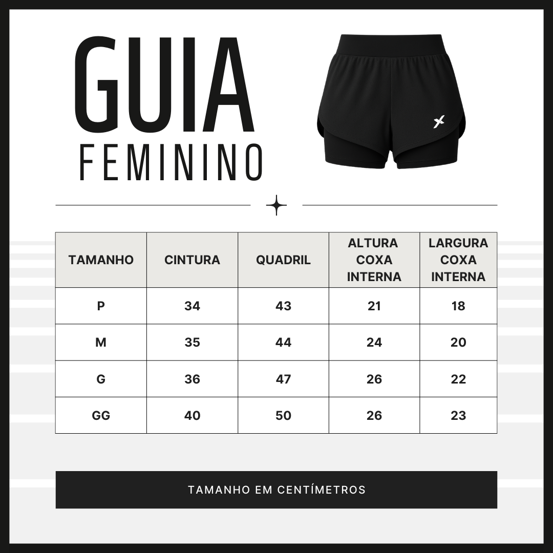 Shorts Feminino 2 em 1 Dryfit Com Dupla Compressão - Verde Limão