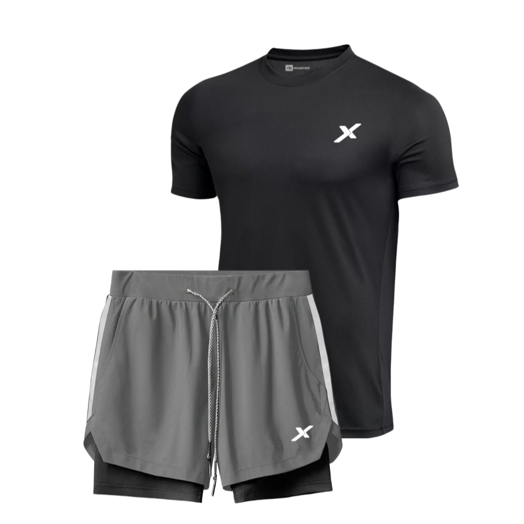 KIT 1 SHORTS DRY-FIT 2 EM 1 NEXT + 1 CAMISA DRY-FIT PREMIUM