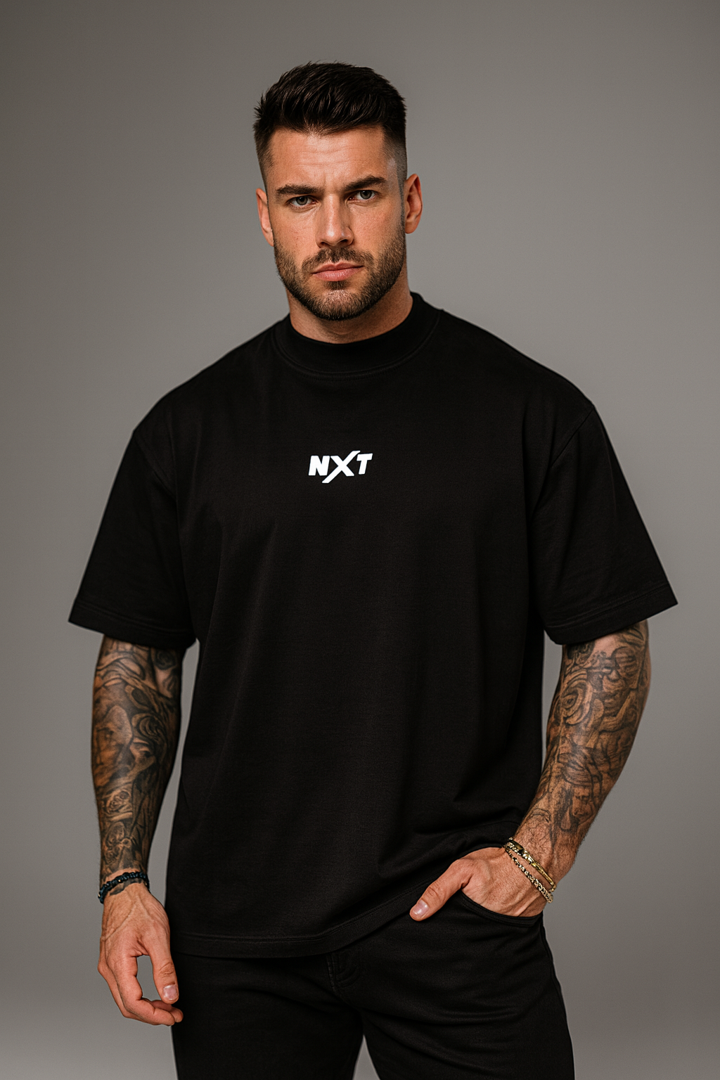 Camiseta Oversized Básica Preta