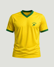 Kit Esportivo Dry Fit 1 Camiseta do Brasil + 1 Bermuda Compressão