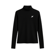 Camiseta Manga Longa Gola Alta - Preto