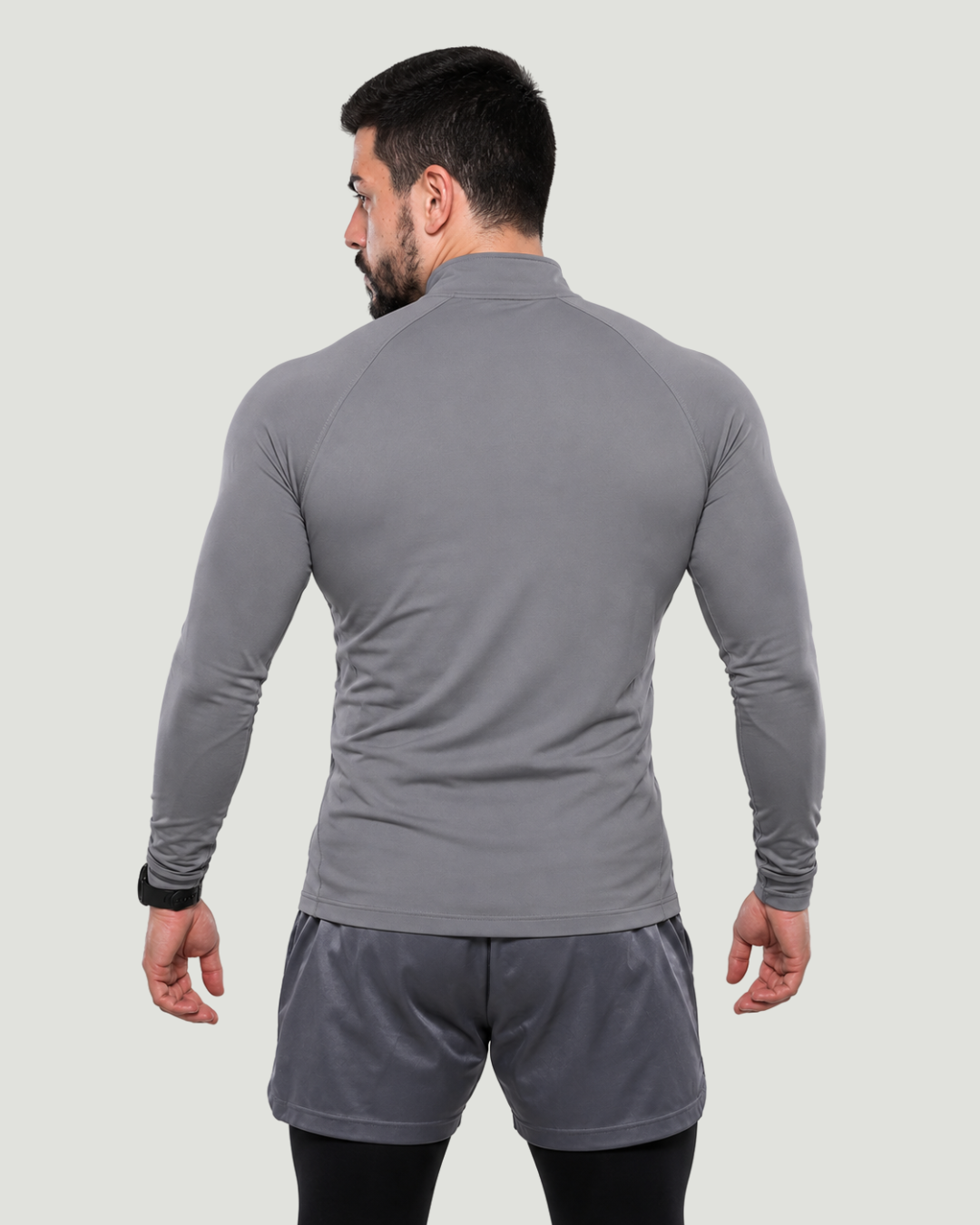 Jaqueta Esportiva Masculina Com Proteção Uv Cinza