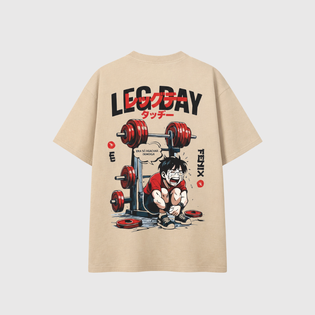 Camiseta Oversized Leg Day Survivor