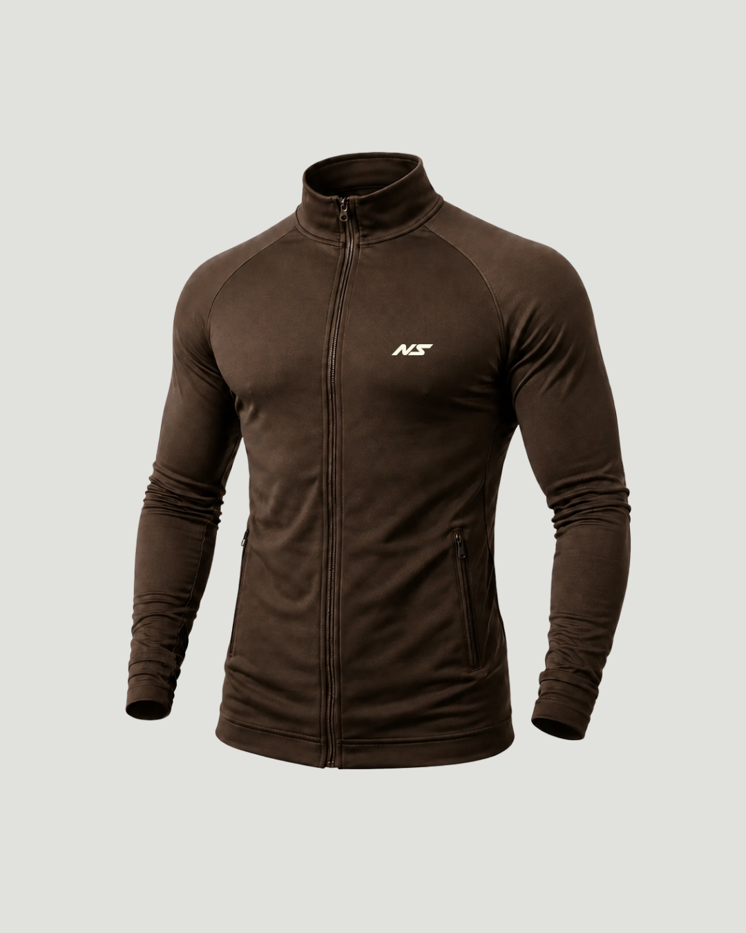 Jaqueta Esportiva Masculina Com Proteção Uv Marrom