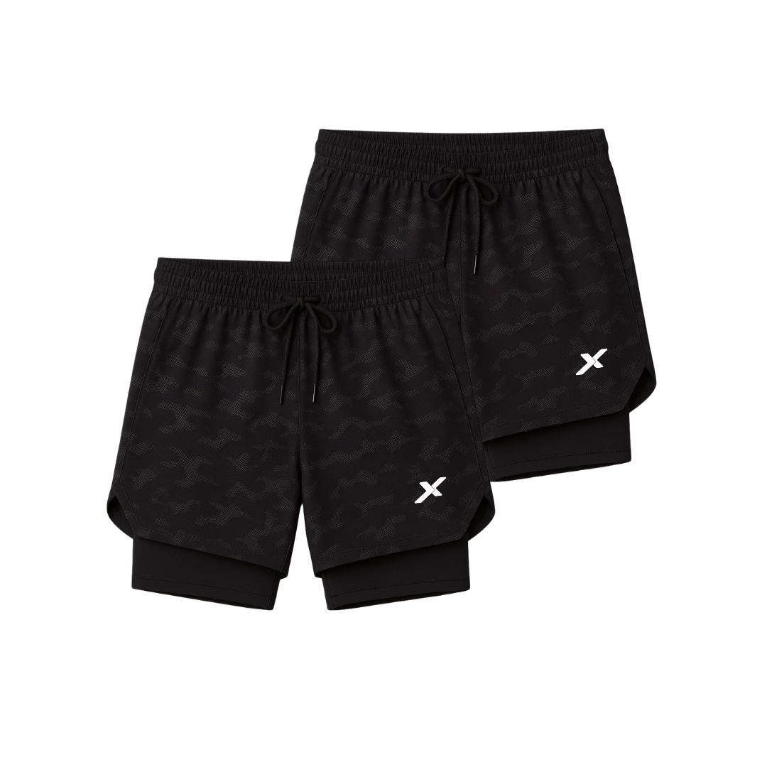 LANÇAMENTO - KIT 2 SHORTS DRY-FIT DE COMPRESSÃO 2 EM 1 [PAGUE 01 LEVE 02]