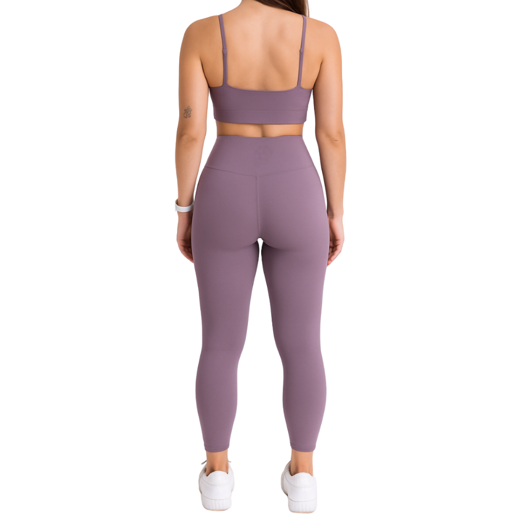 Conjunto Poliamida Top Alça Fina - Lilás