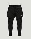 Calça Dry Fit 2 em 1 de Compressão Next - Preta