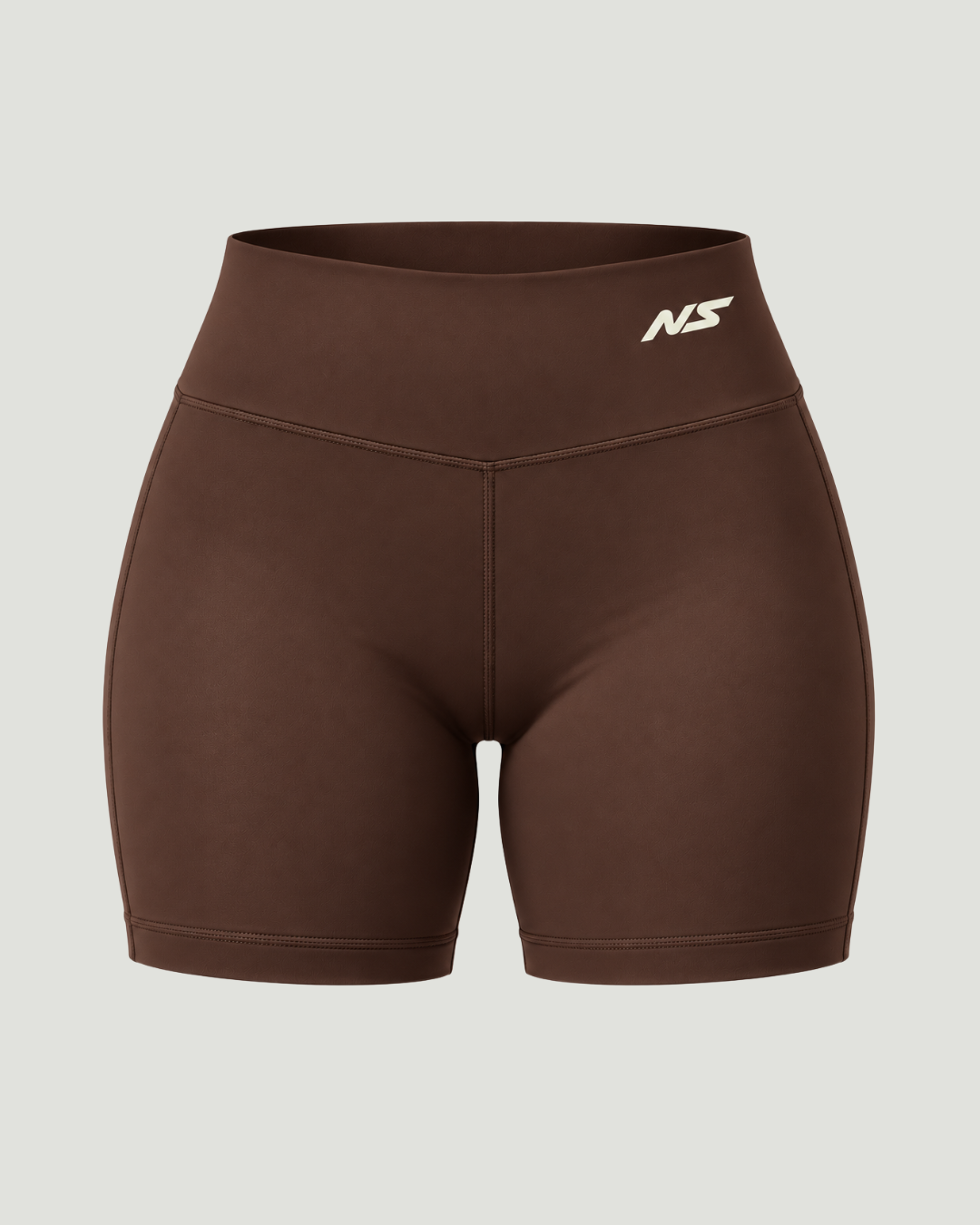 Shorts Compressão Feminino Fitness Marrom