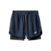 SHORTS DRY-FIT 2 EM 1 DE COMPRESSÃO NEXT - AZUL MARINHO