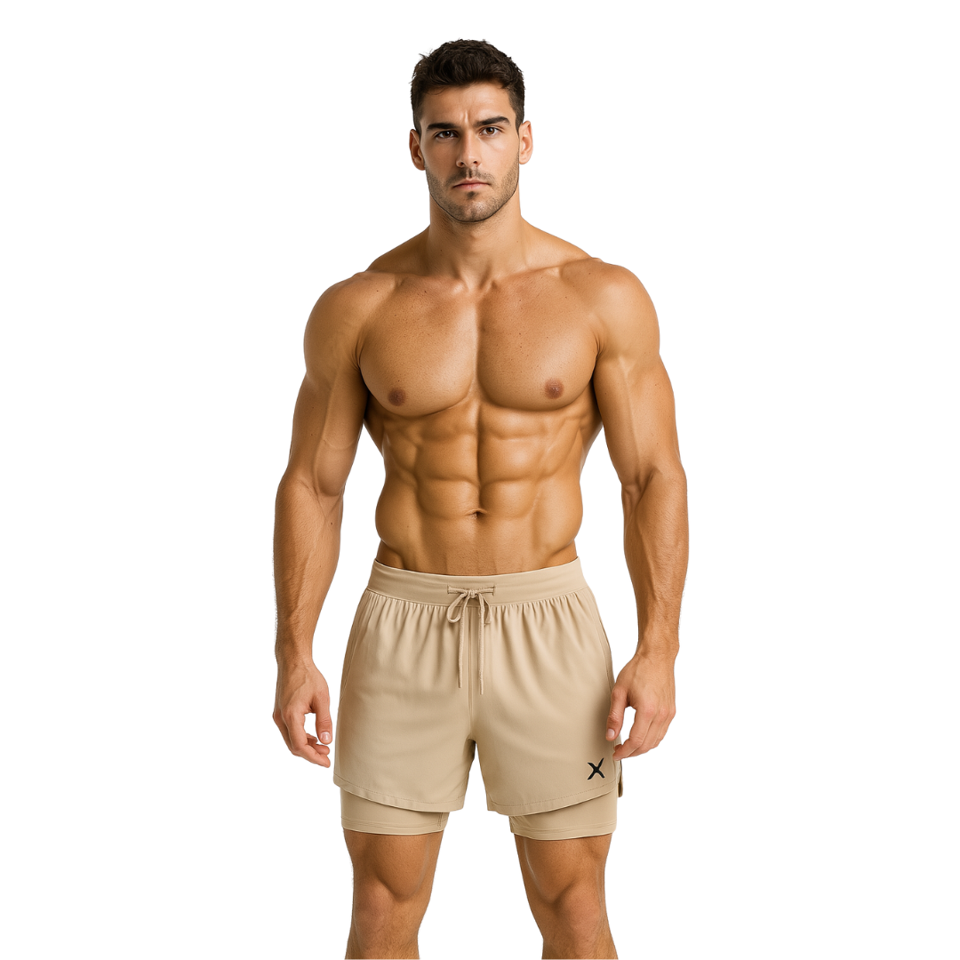LANÇAMENTO - KIT 2 SHORTS DRY-FIT DE COMPRESSÃO 2 EM 1 [PAGUE 01 LEVE 02]