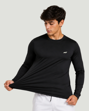 Camisa Manga Longa Dry Preta - Sem Costura