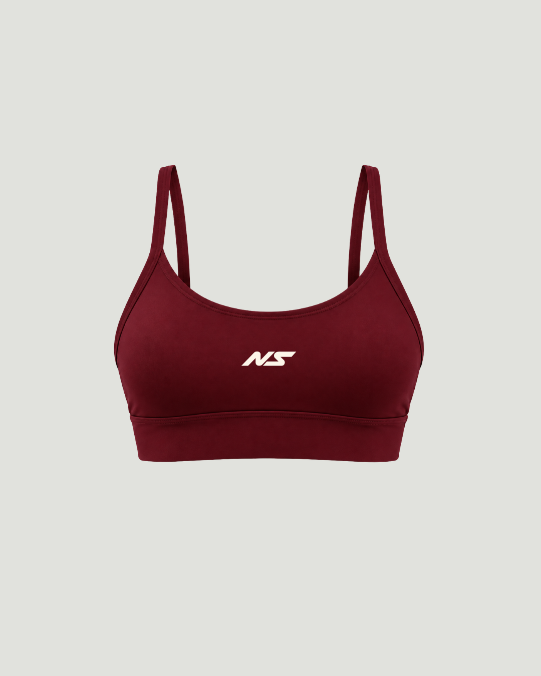 Top Alça Fina Feminino Fitness Vinho