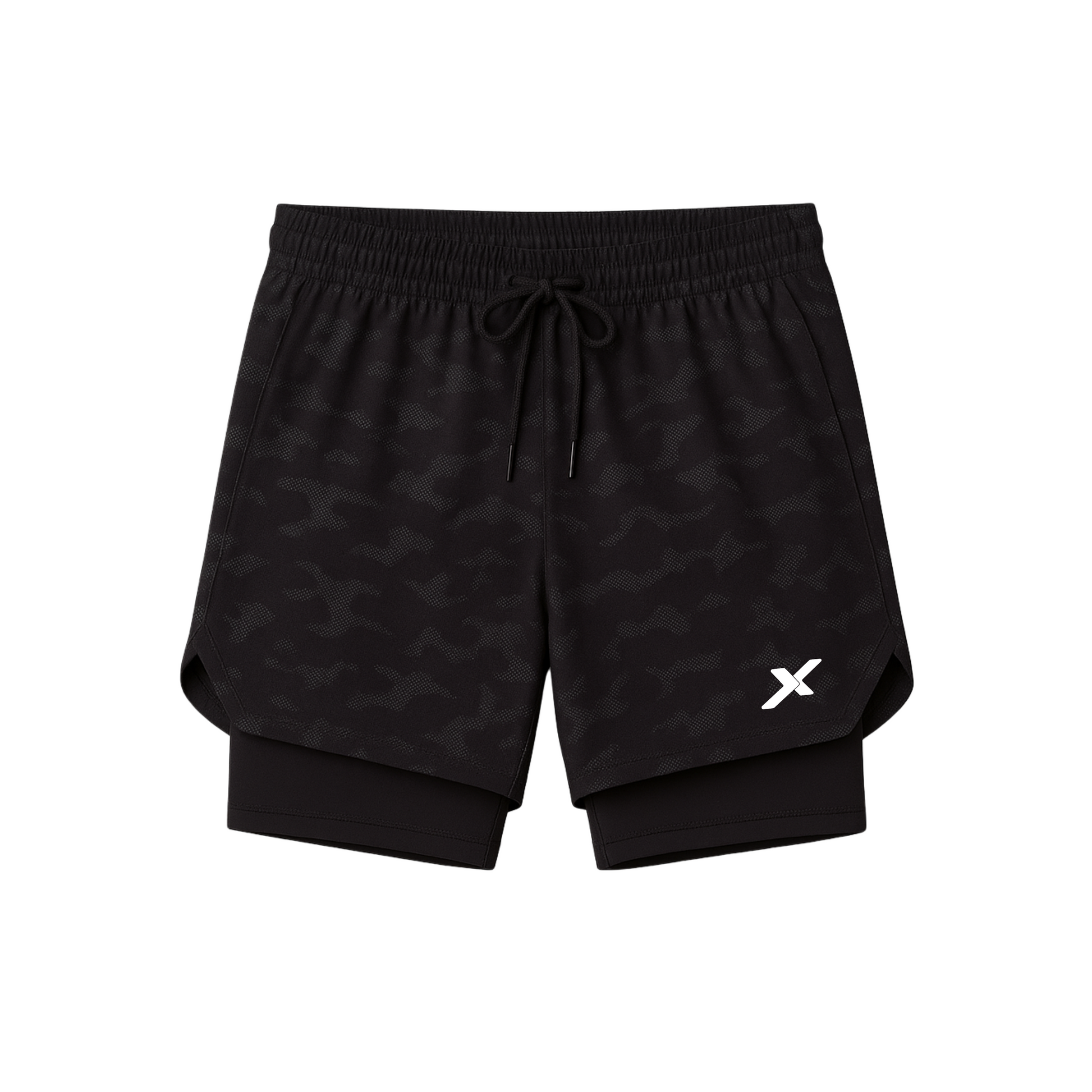 SHORTS DRY-FIT 2 EM 1 DE COMPRESSÃO NEXT - CAMUFLADO