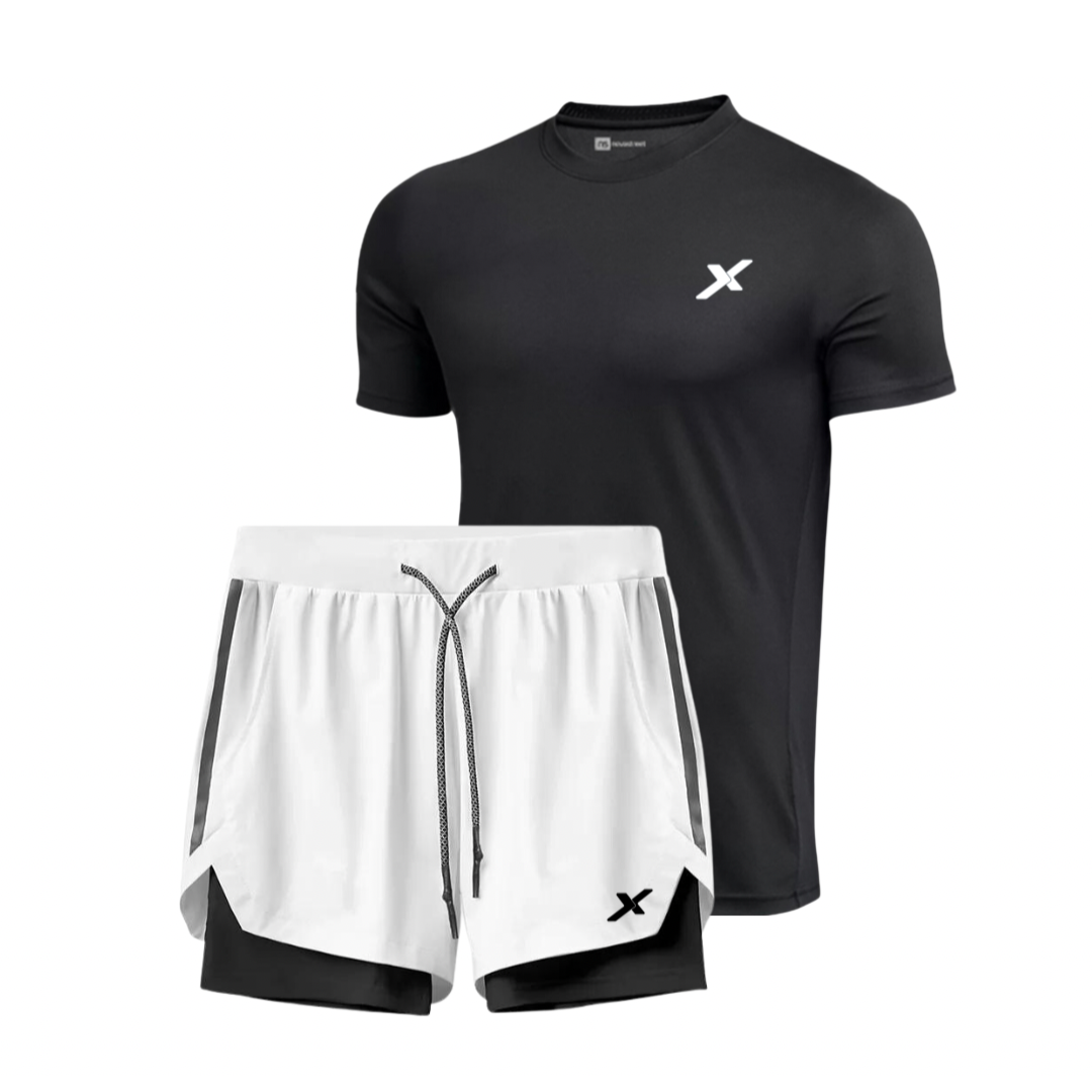 KIT 1 SHORTS DRY-FIT 2 EM 1 NEXT + 1 CAMISA DRY-FIT PREMIUM