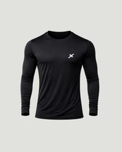 Camisa Manga Longa Dry Preta - Sem Costura