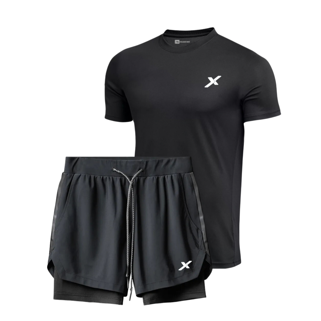 KIT 1 SHORTS DRY-FIT 2 EM 1 NEXT + 1 CAMISA DRY-FIT PREMIUM