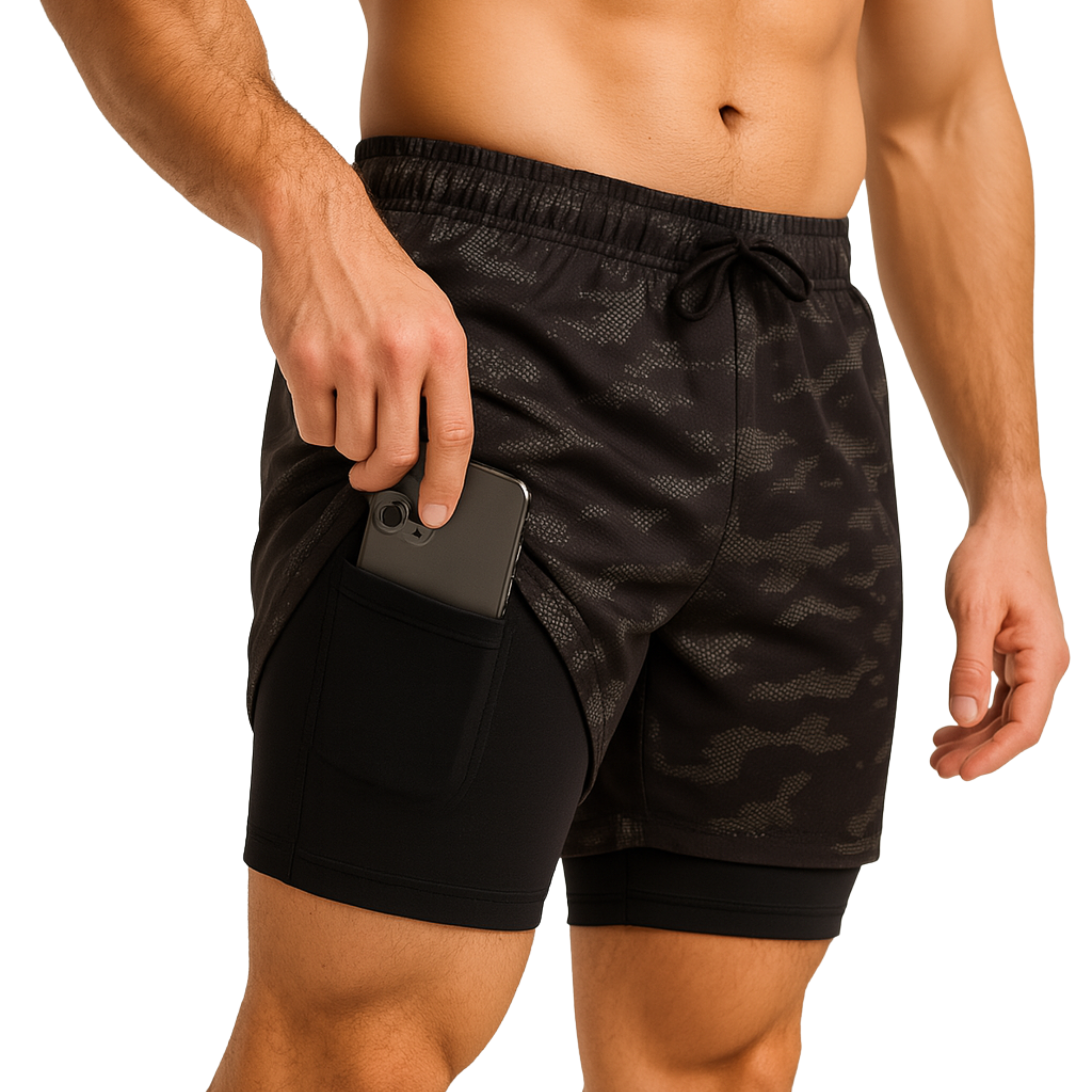 LANÇAMENTO - KIT 2 SHORTS DRY-FIT DE COMPRESSÃO 2 EM 1 [PAGUE 01 LEVE 02]