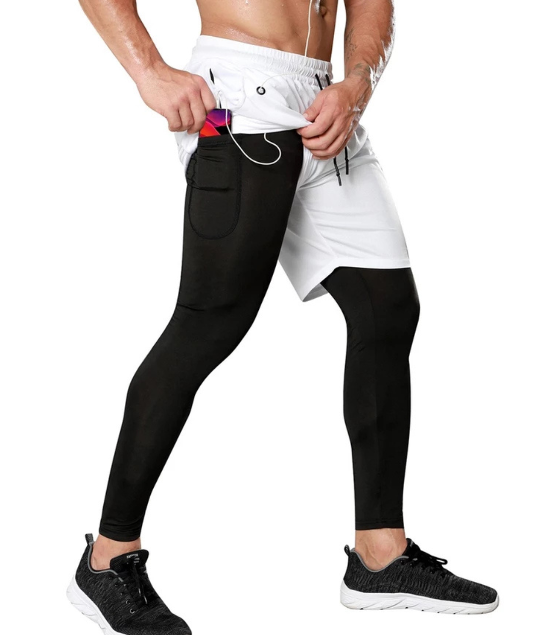 CALÇA DRY-FIT 2 EM 1 DE COMPRESSÃO NEXT