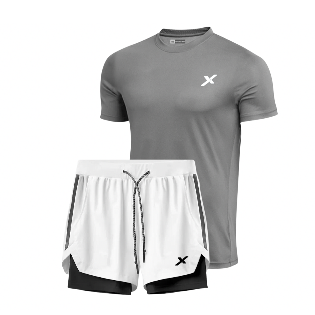 KIT 1 SHORTS DRY-FIT 2 EM 1 NEXT + 1 CAMISA DRY-FIT PREMIUM