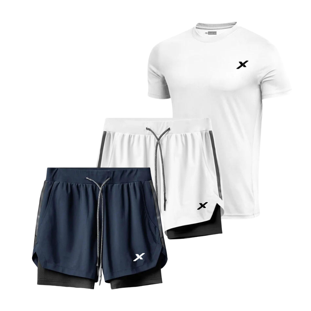 KIT 2 SHORTS E 1 CAMISA DRY-FIT NEXT