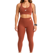 Conjunto Poliamida Top Nadador - Marrom